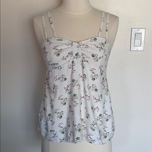 EUC Anthropologie Eloise linen print camisole, XS